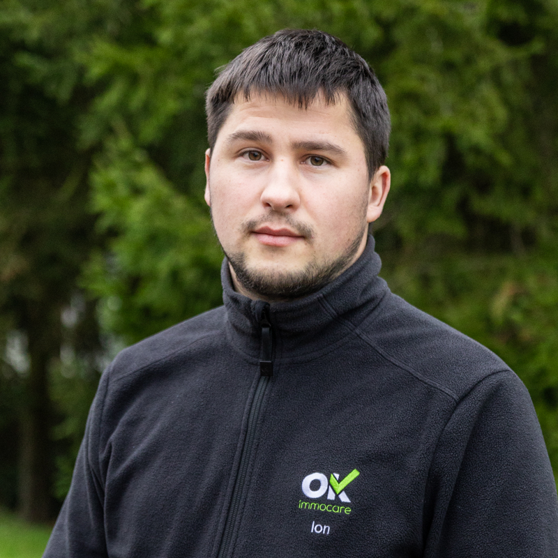 Ion Ceban ist Mitarbeiter von OK immocare