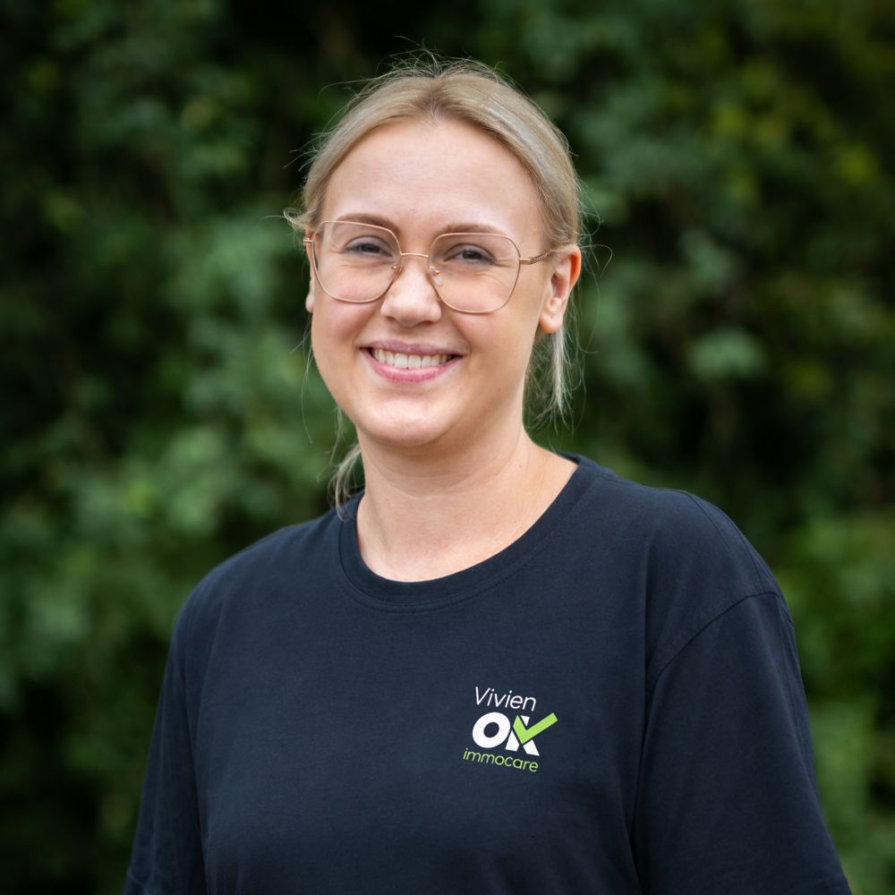 Vivien Köhler ist Mitarbeiterin bei OK immocare.